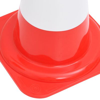 vidaXL Cônes de signalisation réfléchissants 20pcs Rouge et blanc 50cm