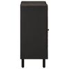 vidaXL Armoire lat&eacute;rale noir 90x33x75 cm bois massif de manguier