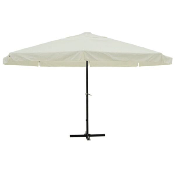 vidaXL Parasol Blanc Aluminium 500 cm