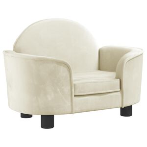 vidaXL Lit pour chien cr&egrave;me 66x40x45 cm velours