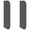 vidaXL Oreille de t&ecirc;te de lit Gris Fonc&eacute; tissu