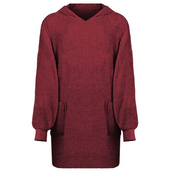 vidaXL Sweat &agrave; capuche couverture KINN Rouge L Coton