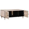 vidaXL Table basse Beige 100 x 54 x 40 cm Bois d'acacia massif