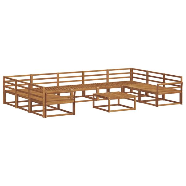 vidaXL Ensemble de canap&eacute;s d'ext&eacute;rieur 10 pcs Naturel