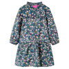 vidaXL Robe pour enfants &agrave; manches longues bleu fonc&eacute; 104