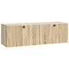 vidaXL Meuble TV mural Ch&ecirc;ne Sonoma 98 x 31 x 30 cm Bois d'ing&eacute;nierie