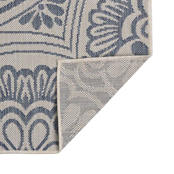 vidaXL Tapis à tissage plat d'extérieur 200x280 cm Motif bleu