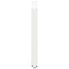 vidaXL Pieds de table &agrave; manger en U 2 pi&egrave;ces Blanc 80 x (72-73) cm Acier