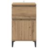 vidaXL Cabinet de chevet 2 pcs Ch&ecirc;ne artisanal 40 x 35 x 70 cm