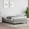 vidaXL Matelas de lit &agrave; ressorts ensach&eacute;s fermet&eacute; moyenne Gris clair 120x200x20 cm