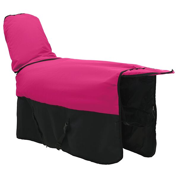 vidaXL Couverture &Eacute;quine Rose et Noir 105 cm Polyester