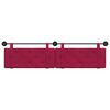 vidaXL T&ecirc;te de lit suspendue Bordeaux 210 x 55 x 5 cm Velours
