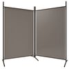 vidaXL Cloison de séparation 2 panneaux Anthracite 175x180 cm Tissu