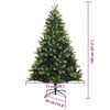 vidaXL Arbre de No&euml;l artificiel &agrave; charni&egrave;res 150 LED Vert 120 cm