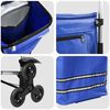 vidaXL Trolley de shopping Bleu 47 x 39 x 100,5 cm Tissu Oxford