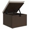 vidaXL Ensemble de canapé de jardin 9 pcs Marron Poly rotin