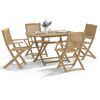 vidaXL Ensemble &agrave; manger de jardin 5 pcs Bois d'acacia solide