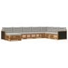 vidaXL Ensemble de canap&eacute;s d'ext&eacute;rieur 8 pc Naturel et gris clair