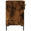 vidaXL Banc &agrave; chaussures ch&ecirc;ne fum&eacute; 102x35x55 cm bois d'ing&eacute;nierie