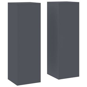 vidaXL Support de Plante 2 pcs Anthracite 24 x 24 x 75 cm Acier