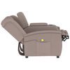 vidaXL Fauteuil de massage inclinable porte-gobelet 2 places taupe