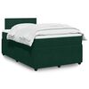 vidaXL Sommier &agrave; lattes de lit avec matelas vert fonc&eacute; 120x190 cm
