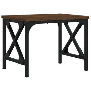 vidaXL Support d'imprimante ch&ecirc;ne marron 40x30x31 cm bois d'ing&eacute;nierie
