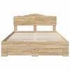 vidaXL Cadre de lit Ch&ecirc;ne Sonoma 140 x 190 cm Bois d'ing&eacute;nierie