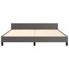 vidaXL Cadre de lit sans matelas gris similicuir