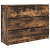 vidaXL Buffet ch&ecirc;ne fum&eacute; 100x35x76 cm bois d'ing&eacute;nierie