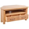 vidaXL Meuble TV avec tiroir 88 x 42 x 46 cm Bois de chêne solide