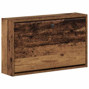 vidaXL Cabinet &agrave; chaussures mural BREDA 71 x 17 x 43 cm Bois ancien