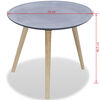 vidaXL Table d'appoint ronde Gris Aspect de b&eacute;ton