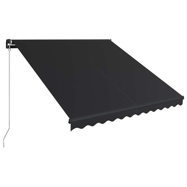 vidaXL Auvent manuel r&eacute;tractable 350x250 cm Anthracite