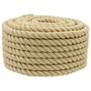vidaXL Corde de bateau 18 mm 25 m Naturel