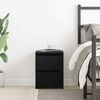 vidaXL Cabinet de chevet Ch&ecirc;ne noir 30 x 30 x 40 cm Bois d'ing&eacute;nierie