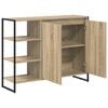 vidaXL Meuble d'appoint Sonoma 96,5 x 30 x 75 cm Bois d'ing&eacute;nierie
