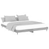 vidaXL Cadre de lit sans matelas sonoma gris 160x200cm bois ing&eacute;nierie