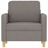 vidaXL Fauteuil Taupe 60 cm Tissu