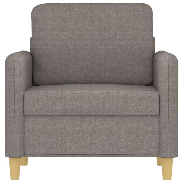 vidaXL Fauteuil Taupe 60 cm Tissu
