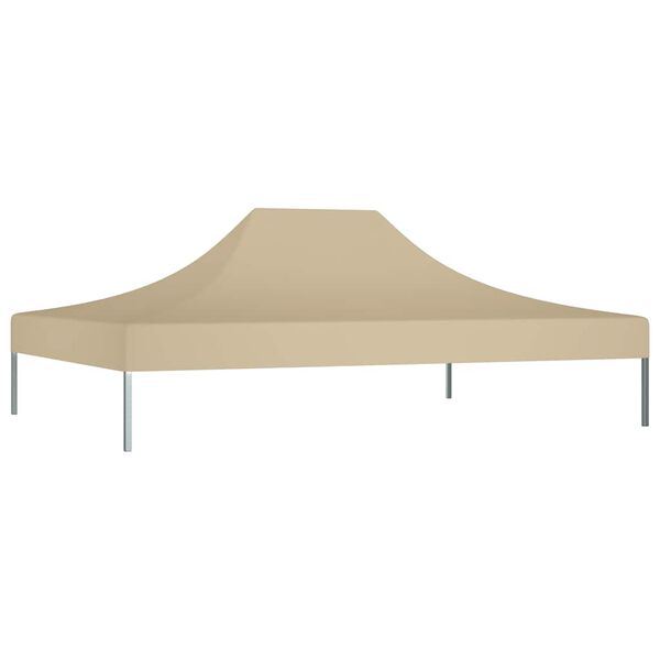vidaXL Toit de tente de réception 4x3 m Beige 270 g/m²