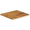 vidaXL Dessus de table à bord vivant 80x80x2,5 cm bois massif manguier