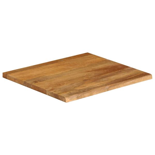 vidaXL Dessus de table à bord vivant 80x80x2,5 cm bois massif manguier