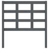 vidaXL T&ecirc;te de lit Gris 95,5x4x100 cm Bois massif de pin