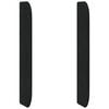 vidaXL Oreille de t&ecirc;te de lit Noir 80 x 16 x 4 cm Velours
