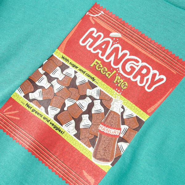 T-shirt pour enfants avec manches courtes menthe fonc&eacute; 128