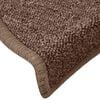 vidaXL Tapis d'escalier 30 pi&egrave;ces 65 x 24 x 4 cm Marron Demi-rond Grand