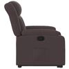 vidaXL Fauteuil inclinable marron foncé tissu