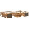 vidaXL Ensemble de canap&eacute;s d'ext&eacute;rieur 10 pcs Naturel