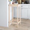 vidaXL Table de bar 50x50x110 cm bois massif de pin